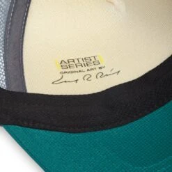 Sunday Afternoons Woodland Trucker -hat artist series trucker woodland sweatband artist stamp detail fw20 2500px