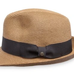 Sunday Afternoons Cayman Hat -hat cayman hat tan hatband texture pinch detail ss20 2500px