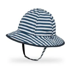 Sunday Afternoons Infant SunSkipper Bucket -hat infant sunskipper bucket navy stripe captains navy front ss21 2500px