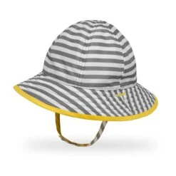 Sunday Afternoons Infant SunSkipper Bucket -hat infant sunskipper bucket quarry stripe lemon front ss21 2500px
