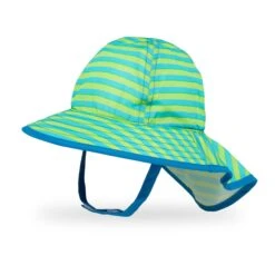 Sunday Afternoons Infant SunSprout Hat -hat infant sunsprout hat blue green stripe front ss20 2500px cc6ca21c cd02 4e4c b9bb 43adb025b156