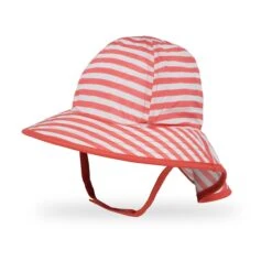Sunday Afternoons Infant SunSprout Hat -hat infant sunsprout hat coral stripe front ss20 2500px 04ca9b7e 8014 433f af2b 9866d64a9af8