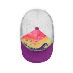 Sunday Afternoons Kids' Horse Feather Cooling Trucker -hat kids artist series cooling trucker horse feather top ss20 2500px