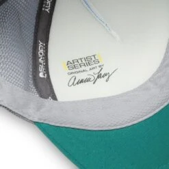 Sunday Afternoons Kids' Lone Wolf Trucker -hat kids artist series trucker lone wolf sweatband artist stamp detail fw21 2500px