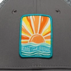 Sunday Afternoons Kids' Feel Good Trucker -hat kids feel good trucker rise and shine patch detail ss23 2500px