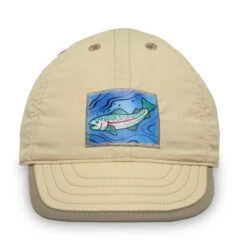 Sunday Afternoons Kids' Wheelie Cap -hat kids wheelie cap tan fish artwork detail ss21 2500px