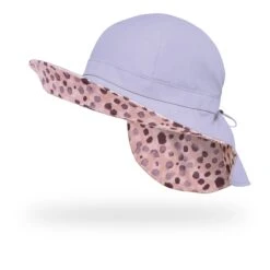 Sunday Afternoons Natural Blend Cape 25 Sunday Afternoons Natural Blend Cape -hat natural blend cape dusty lilac pink speckles front brim up ss24 2500px