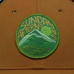 Sunday Afternoons SA Peak Trucker -hat tims trucker sa peak patch detail ss23 2500px