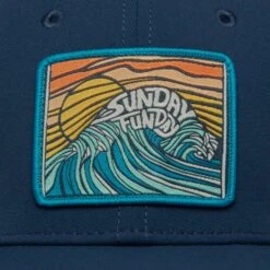 Sunday Afternoons Sunday Funday Trucker -hat tims trucker sunday funday patch detail ss23 2500px